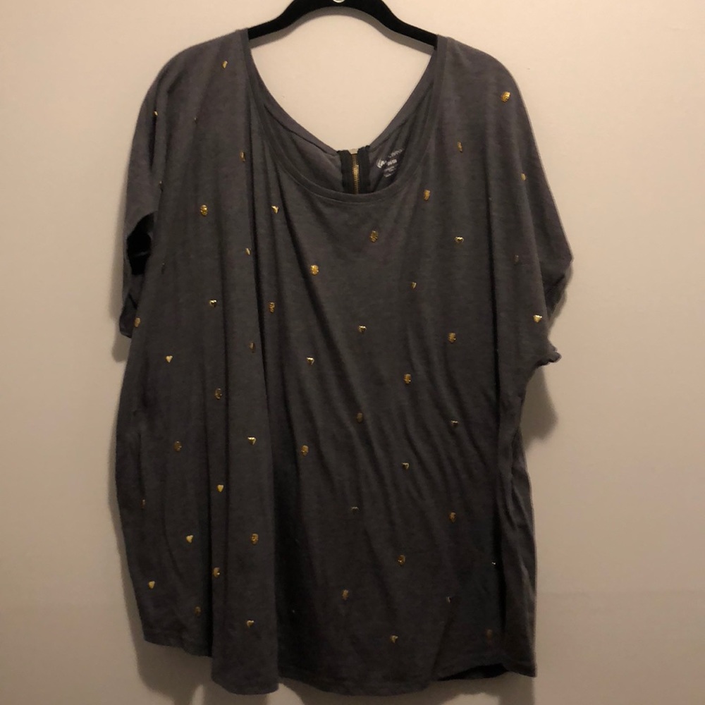 Lane Bryant skull and heart T-shirt